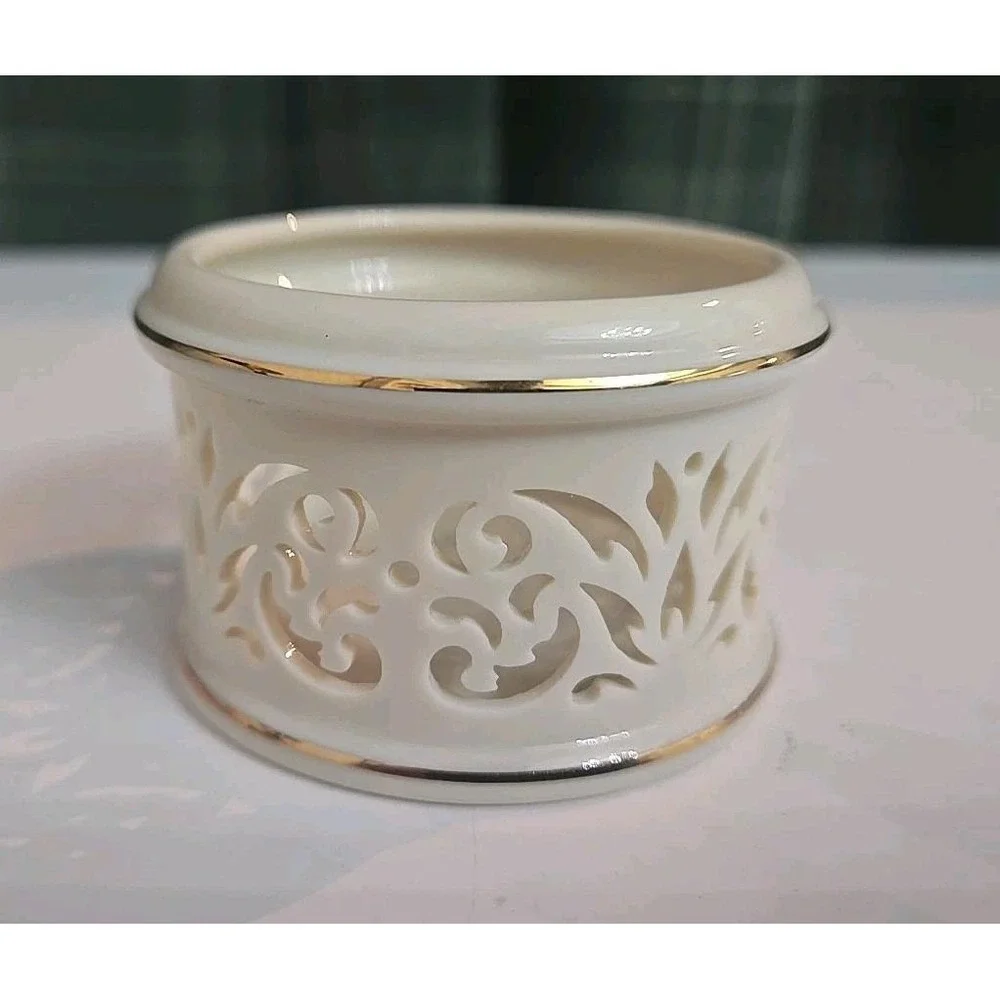 Lenox Tealight Candle Holder 1.75 x 2.75 - Lennox Merry Lights Angel Votive 3.25